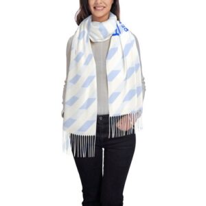 Faux cashmere long plush tassel scarf (horizontal style)