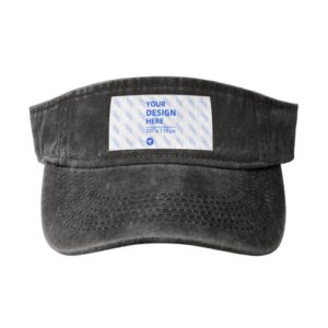 Washed denim hat