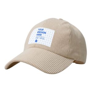 Corduroy baseball cap