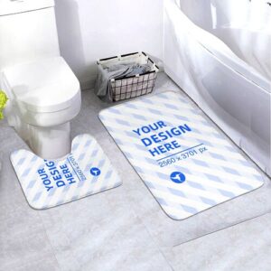 Floor mat set of two 24×35.5in