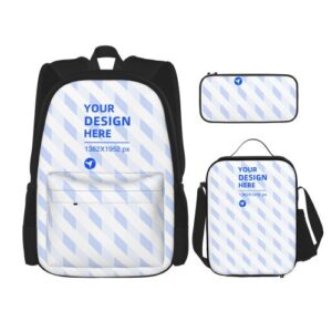 Pocket Backpack Crossbody Lunch Bag Pencil Bag Set