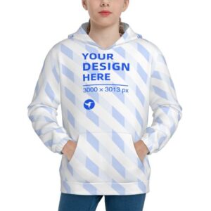 Youth Hooded Sweatshirt-No Hood Drawstring