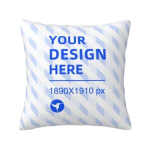 Double-sided plush pillowcase 18x18in