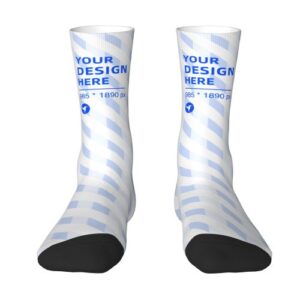 Contrast color mid-tube socks (3D printed)