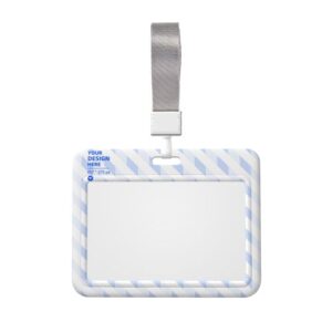 Work badge protective case (horizontal) (multi-sided)