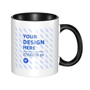 Double color ceramic mug (double sided)