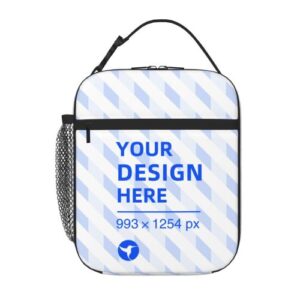 Portable hand-held insulated lunch bag (multi-faceted design)