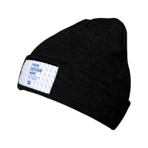 Knitted Beanie – Velvet Patch