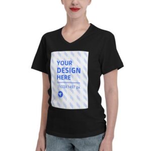 Women's V-neck short-sleeved T-shirt