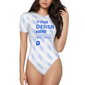 Women's Short Sleeve Round Neck Bodysuit