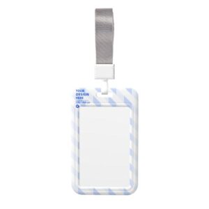 Work badge protective case (vertical) (multi-sided)