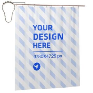 Waterproof Bathroom Shower Curtain 60x72in